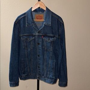 Levi's Men's Classic Medium Stonewash Denim Trucker Jacket Men’s Size L